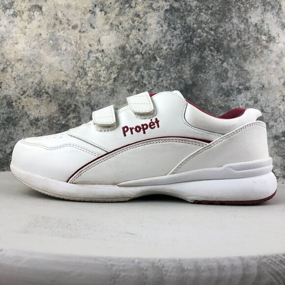 Propet Women's Size 7.5 X(2E) Tour Walker Strap White Leather Walking Sneakers - Picture 6 of 15